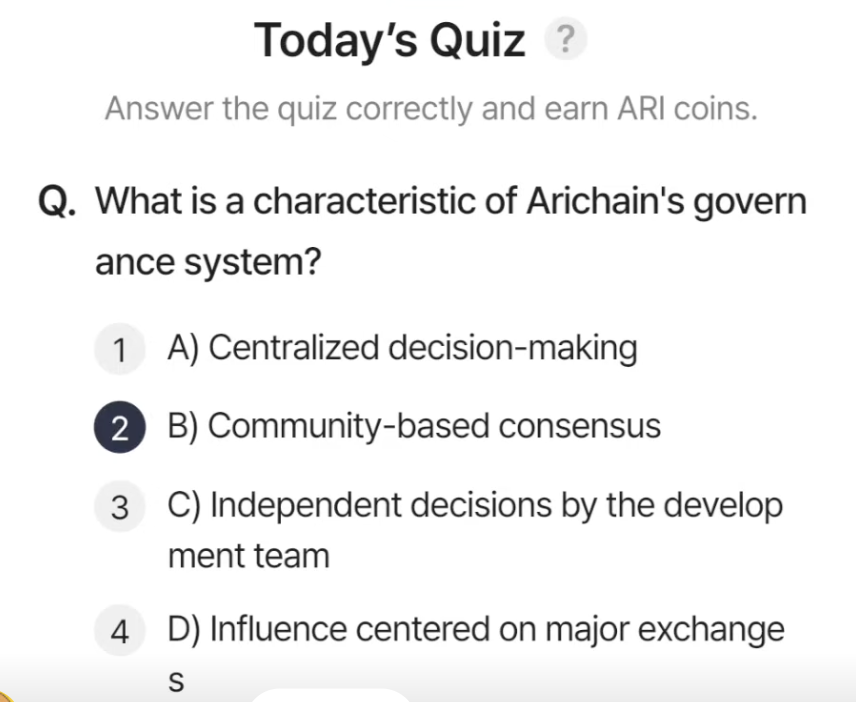 ARI Wallet Daily Quiz Answer 7 March 2025 (AriChain)